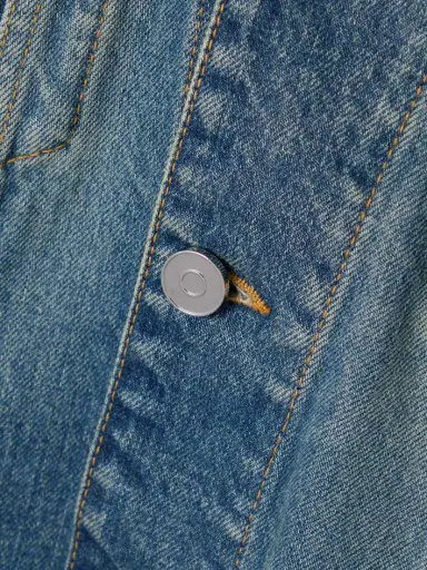 Alaïa Belted Denim Peplum Jacket | Thumbnail 4 Alaïa Belted Denim Peplum Jacket | Thumbnail 4