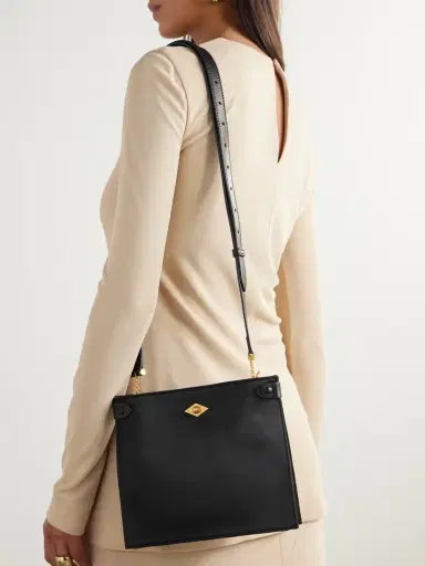 Métier Stowaway Leather-trimmed Satin Shoulder Bag | Thumbnail 2 Métier Stowaway Leather-trimmed Satin Shoulder Bag | Thumbnail 2