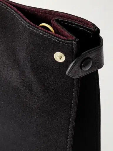 Métier Stowaway Leather-trimmed Satin Shoulder Bag | Thumbnail 4 Métier Stowaway Leather-trimmed Satin Shoulder Bag | Thumbnail 4