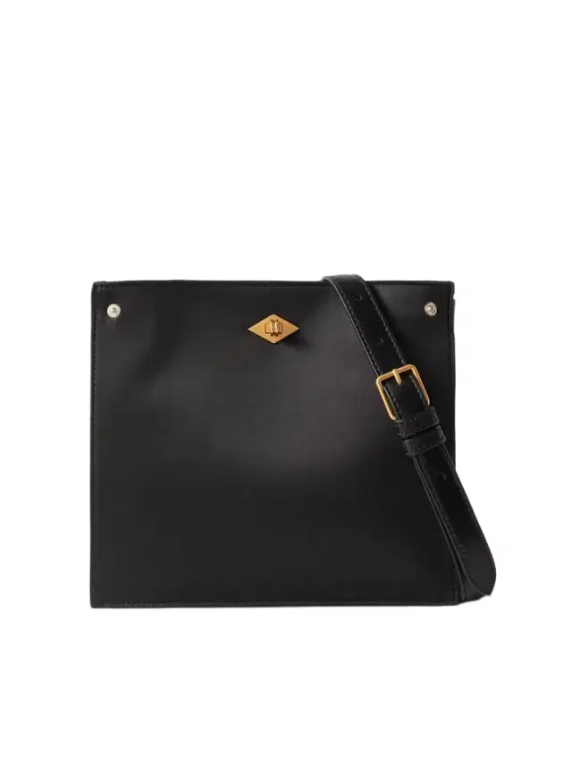Métier Stowaway Leather-trimmed Satin Shoulder Bag
