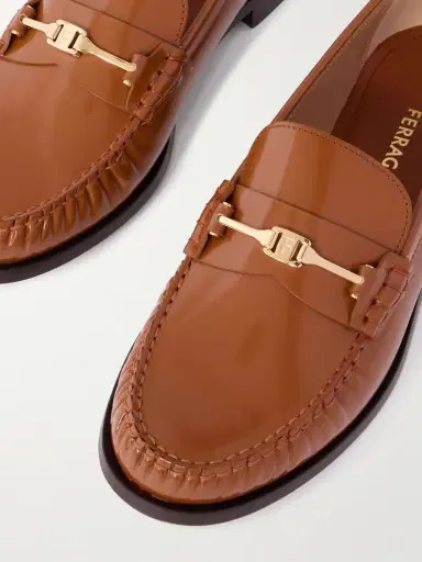 Ferragamo Harry Embellished Patent-leather Loafers | Thumbnail 4 Ferragamo Harry Embellished Patent-leather Loafers | Thumbnail 4