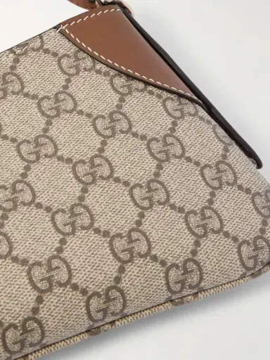 Gucci Gg Emblem Mini Leather-trimmed Printed Coated-canvas Shoulder Bag | Thumbnail 4