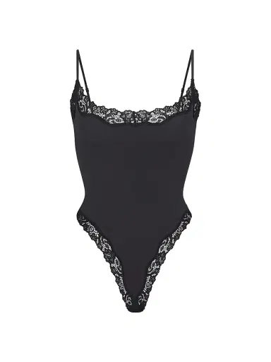 Skims Women's Fits Everybody Lace Cami Bodysuit - Onyx - Size XL | Thumbnail 1 Skims Women's Fits Everybody Lace Cami Bodysuit - Onyx - Size XL | Thumbnail 1