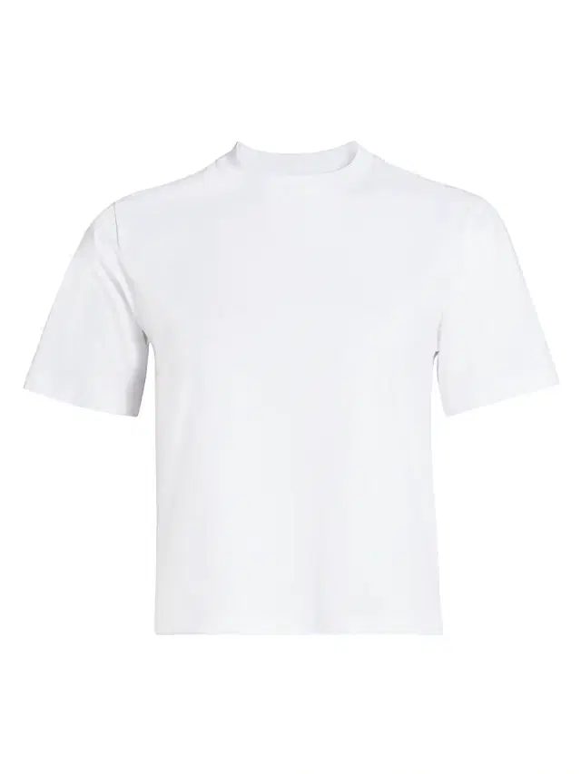 Women's Saba Stretch-Cotton T-Shirt - White