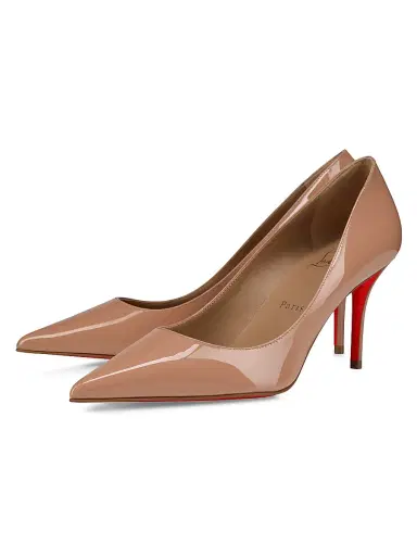 Christian Louboutin Women's Miss Z 80MM Patent Leather Pumps - Blush - Size 12 | Thumbnail 2