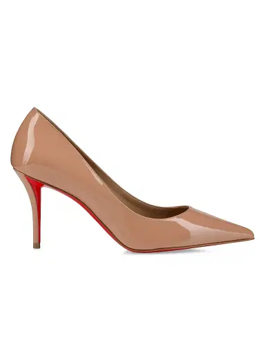 Christian Louboutin Women's Miss Z 80MM Patent Leather Pumps - Blush - Size 12 | Thumbnail 1