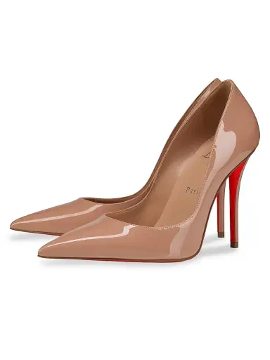 Christian Louboutin Women's Miss Z 100MM Patent Leather Pumps - Blush - Size 12 | Thumbnail 2 Christian Louboutin Women's Miss Z 100MM Patent Leather Pumps - Blush - Size 12 | Thumbnail 2