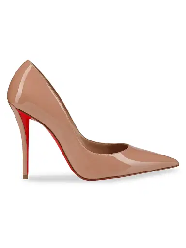Christian Louboutin Women's Miss Z 100MM Patent Leather Pumps - Blush - Size 12 | Thumbnail 1 Christian Louboutin Women's Miss Z 100MM Patent Leather Pumps - Blush - Size 12 | Thumbnail 1