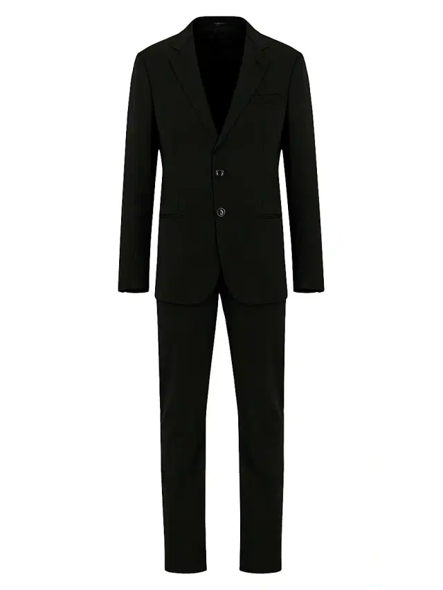 Men's Soho Notch Lapel Wool Suit - Blue
