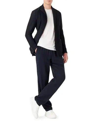 Giorgio Armani Men's Crewneck Stretch T-Shirt | Thumbnail 2 Giorgio Armani Men's Crewneck Stretch T-Shirt | Thumbnail 2