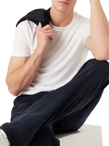 Giorgio Armani Men's Crewneck Stretch T-Shirt | Thumbnail 5 Giorgio Armani Men's Crewneck Stretch T-Shirt | Thumbnail 5