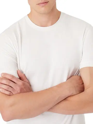 Giorgio Armani Men's Crewneck Stretch T-Shirt - Bianco - Size 46 | Thumbnail 6 Giorgio Armani Men's Crewneck Stretch T-Shirt - Bianco - Size 46 | Thumbnail 6
