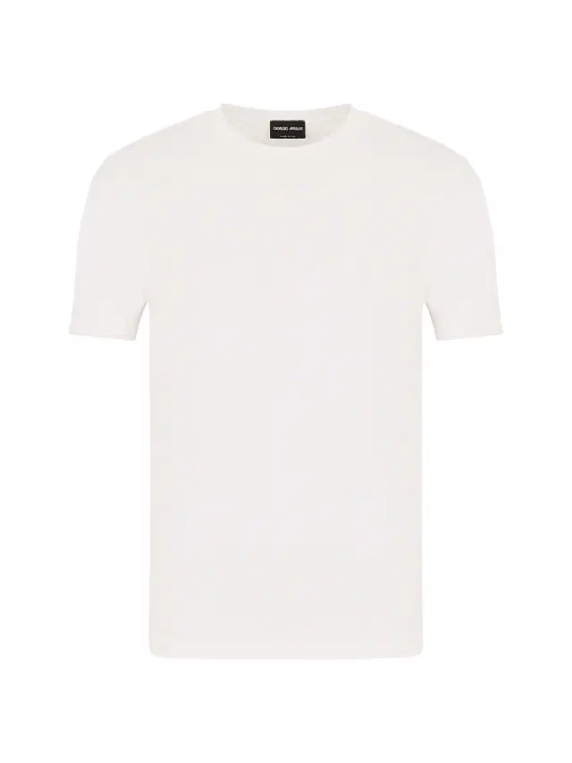 Giorgio Armani Men's Crewneck Stretch T-Shirt - Bianco