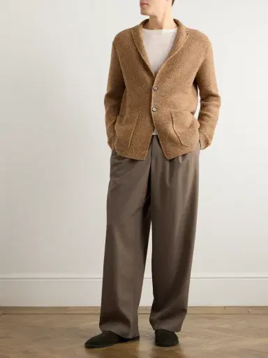 Loro Piana Cerbonnio Cashmere and Linen-Blend Tweed Cardigan - Men | Thumbnail 2 Loro Piana Cerbonnio Cashmere and Linen-Blend Tweed Cardigan - Men | Thumbnail 2