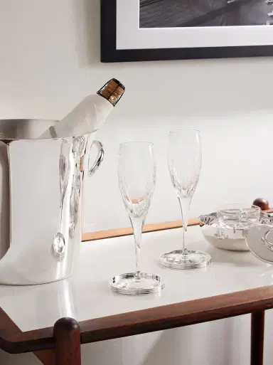Christofle Iriana Set of Two Crystal Champagne Flutes - Men | Thumbnail 2 Christofle Iriana Set of Two Crystal Champagne Flutes - Men | Thumbnail 2