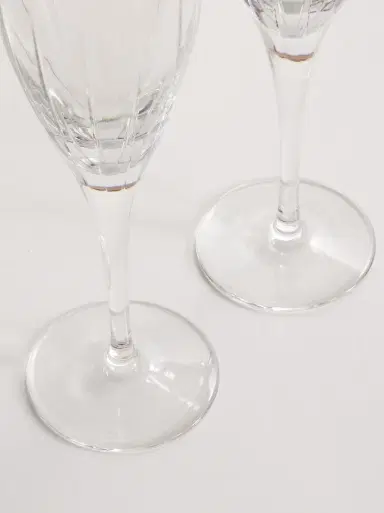 Christofle Iriana Set of Two Crystal Champagne Flutes - Men | Thumbnail 3 Christofle Iriana Set of Two Crystal Champagne Flutes - Men | Thumbnail 3
