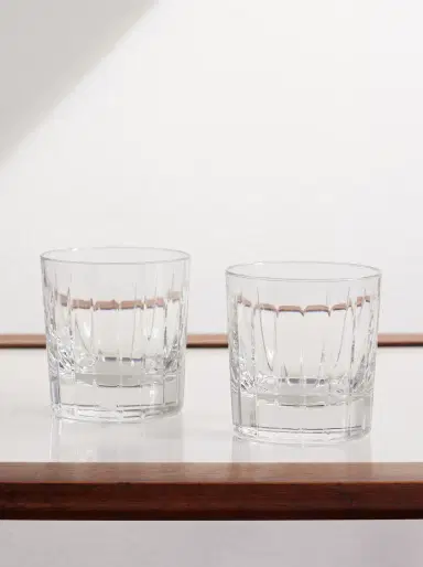 Christofle Iriana Set of Two Crystal Old Fashioned Glasses - Men | Thumbnail 1 Christofle Iriana Set of Two Crystal Old Fashioned Glasses - Men | Thumbnail 1