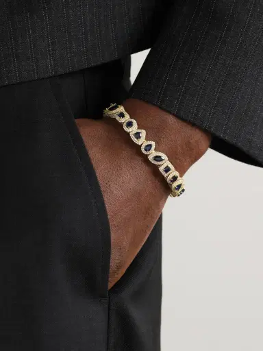 Greg Yuna Charmers 18-Karat Gold, Diamond and Sapphire Bracelet - Men | Thumbnail 2 Greg Yuna Charmers 18-Karat Gold, Diamond and Sapphire Bracelet - Men | Thumbnail 2