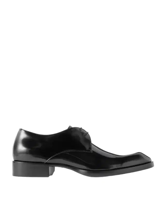 Vadim Glossed-Leather Derby Shoes - Men