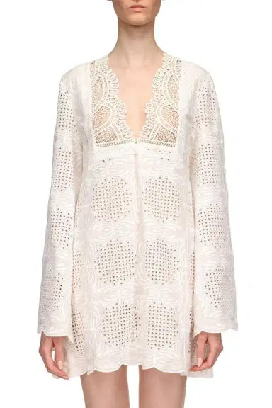 Giambattista Valli Long Sleeve Embroidered Dress | Thumbnail 2