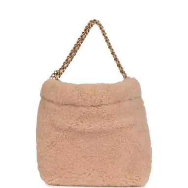 Chanel Chanel Mini 22 Bag Light Pink Shearling Gold Hardware | Thumbnail 4