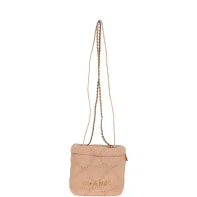 Chanel Chanel Mini 22 Bag Light Pink Shearling Gold Hardware | Thumbnail 7