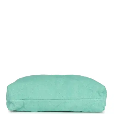 Chanel Chanel Small 22 Bag Light Green Washed Denim Gold Hardware | Thumbnail 8