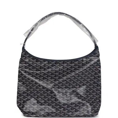 goyard Goyard Goyardine Navy Blue Boheme PM Hobo Bag Palladium Hardware | Thumbnail 4 goyard Goyard Goyardine Navy Blue Boheme PM Hobo Bag Palladium Hardware | Thumbnail 4