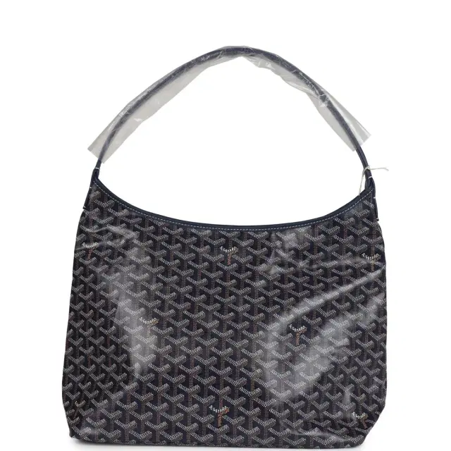 goyard Goyard Goyardine Navy Blue Boheme PM Hobo Bag Palladium Hardware