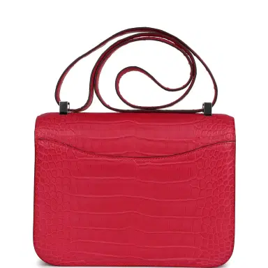 HERMÈS Hermes Constance 1-24 Rose Extreme Matte Alligator Palladium Hardware | Thumbnail 4 HERMÈS Hermes Constance 1-24 Rose Extreme Matte Alligator Palladium Hardware | Thumbnail 4