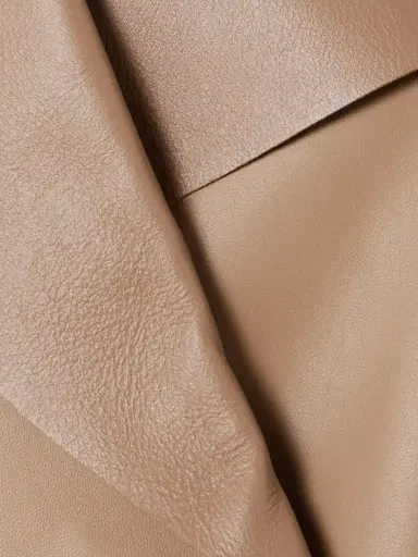 Nour Hammour Birthday Paneled Leather Coat | Thumbnail 4