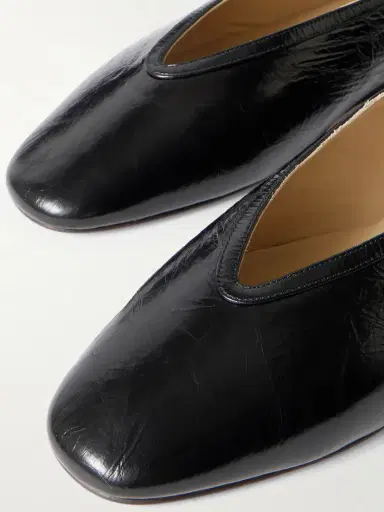 Le Monde Béryl Luna Crinkled-leather Ballet Flats | Thumbnail 4 Le Monde Béryl Luna Crinkled-leather Ballet Flats | Thumbnail 4