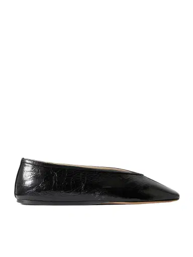 Le Monde Béryl Luna Crinkled-leather Ballet Flats | Thumbnail 1 Le Monde Béryl Luna Crinkled-leather Ballet Flats | Thumbnail 1