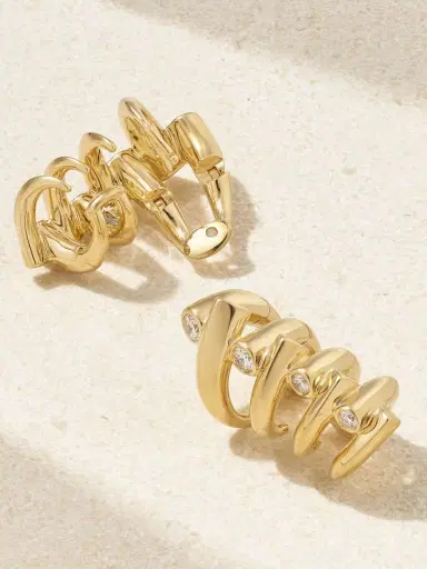 TABAYER Oera 18-karat Gold Diamond Earrings | Thumbnail 3