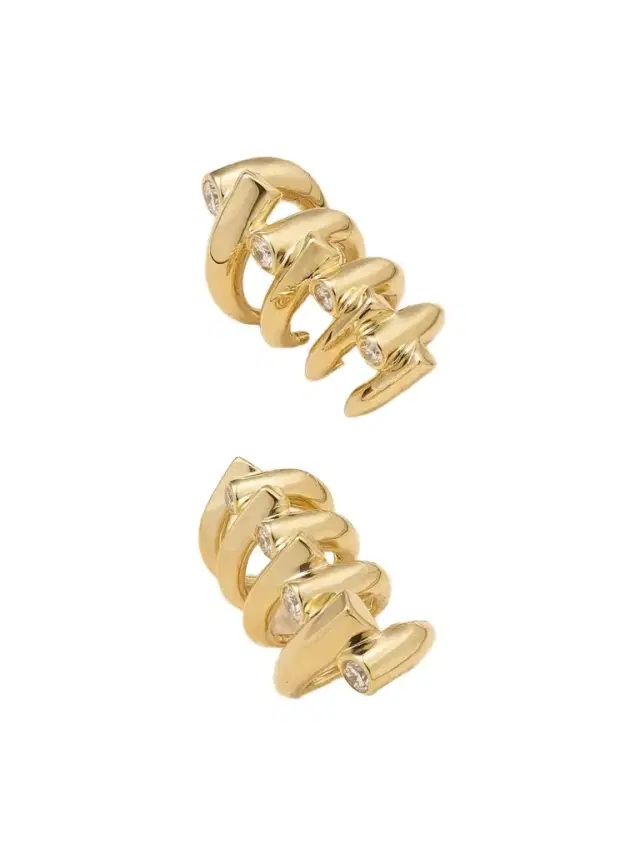 Oera 18-karat Gold Diamond Earrings