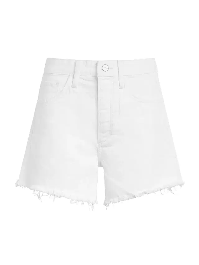 Joe's Jeans Women's The Jessie Relaxed Frayed Shorts - White