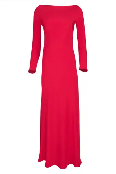 PETER COHEN Boatneck Dress - Red | Thumbnail 2