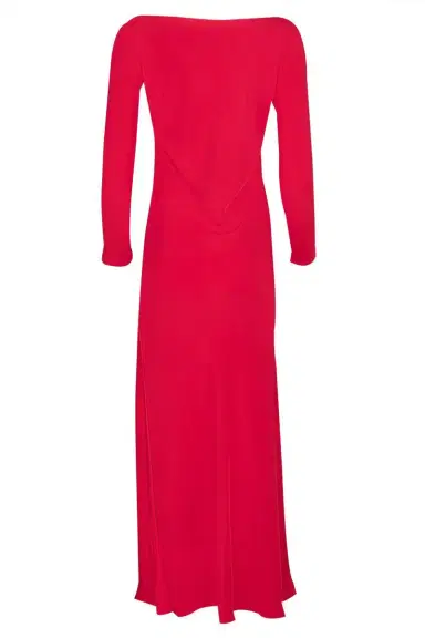 PETER COHEN Boatneck Dress - Red | Thumbnail 1