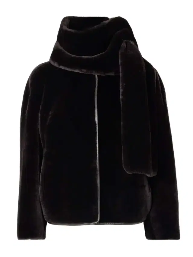 Lyra Scarf-detailed Shearling Jacket
