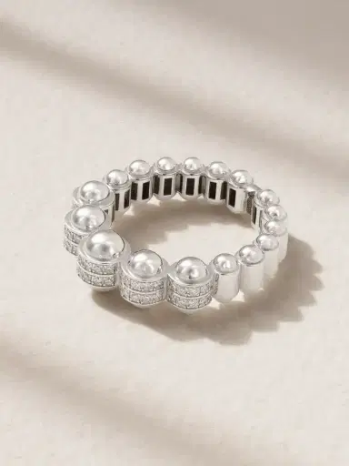 L’Atelier Nawbar The Atom 18-karat White Gold Ring | Thumbnail 1 L’Atelier Nawbar The Atom 18-karat White Gold Ring | Thumbnail 1