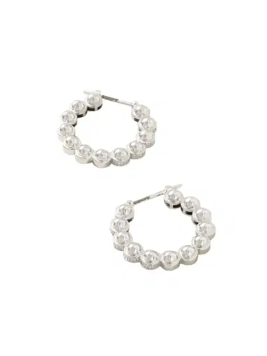 L’Atelier Nawbar The Atom Size 3 18-karat White Gold Diamond Earrings | Thumbnail 1 L’Atelier Nawbar The Atom Size 3 18-karat White Gold Diamond Earrings | Thumbnail 1