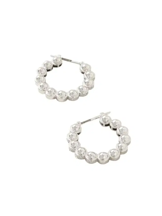 L’Atelier Nawbar The Atom Size 3 18-karat White Gold Diamond Earrings