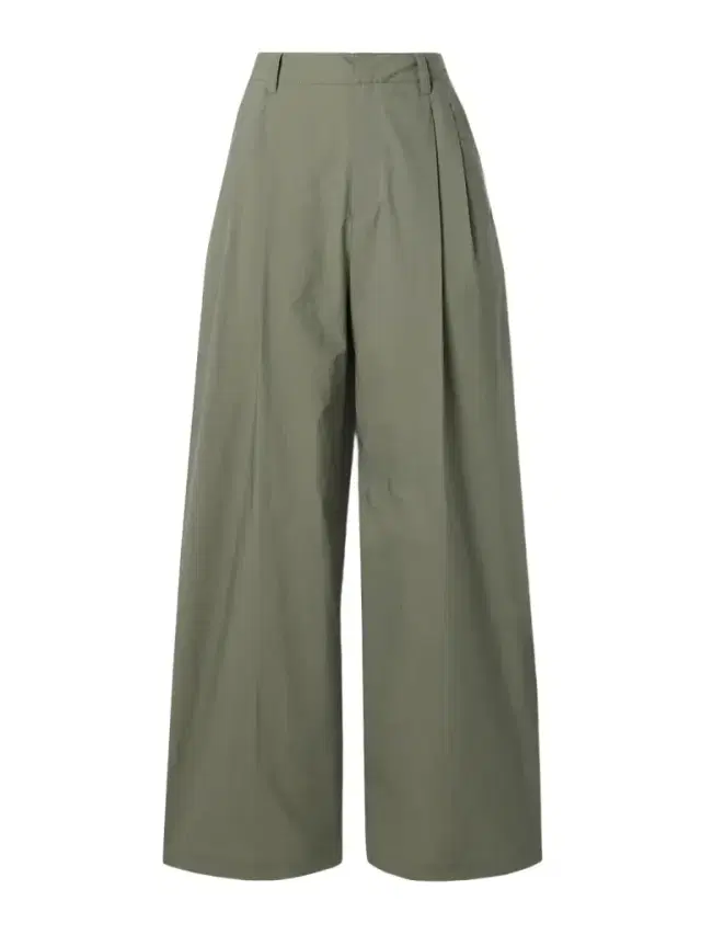 Pleated Cotton-blend Shell Wide-leg Pants