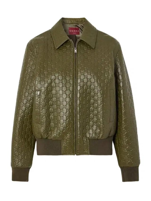 Embossed Leather Jacket