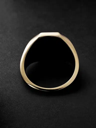 MAOR 18-Karat Gold Signet Ring - Men | Thumbnail 3