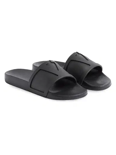 Valentino Garavani Men's Coolside Rubber Slide Sandals - Black - Size 7 | Thumbnail 2 Valentino Garavani Men's Coolside Rubber Slide Sandals - Black - Size 7 | Thumbnail 2