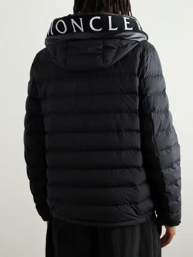 Moncler Logo-Print Quilted Shell Hooded Down Jacket - Men | Thumbnail 3 Moncler Logo-Print Quilted Shell Hooded Down Jacket - Men | Thumbnail 3