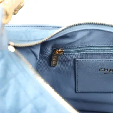 Chanel Chanel Large Cargo Hobo Bag Light Blue Washed Denim Brushed Gold Hardware | Thumbnail 12 Chanel Chanel Large Cargo Hobo Bag Light Blue Washed Denim Brushed Gold Hardware | Thumbnail 12