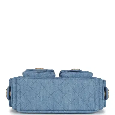 Chanel Chanel Large Cargo Hobo Bag Light Blue Washed Denim Brushed Gold Hardware | Thumbnail 9 Chanel Chanel Large Cargo Hobo Bag Light Blue Washed Denim Brushed Gold Hardware | Thumbnail 9