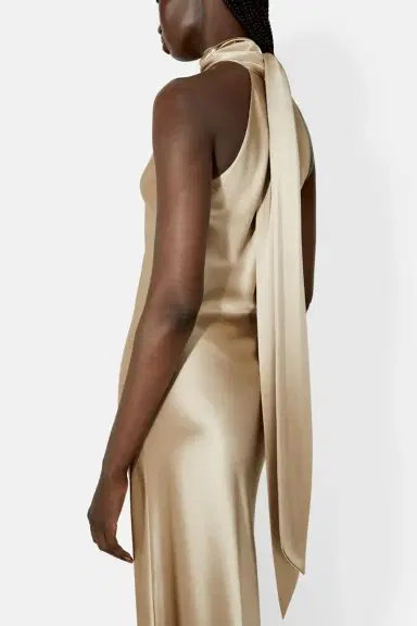 GALVAN LONDON Sienna Gown - Sand | Thumbnail 4